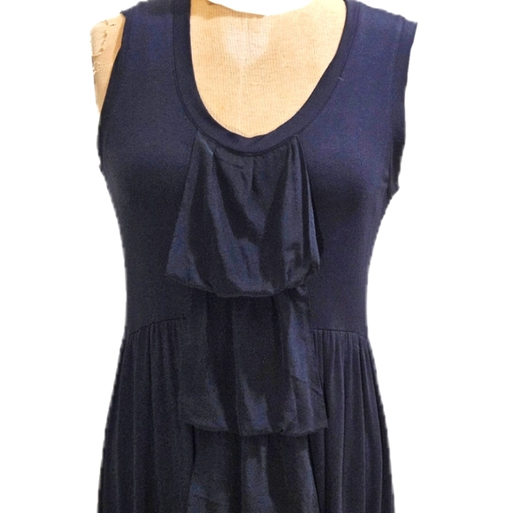 NWT Oonagh by Nanette Lepore Jerry knit dress with front chiffon ruffle. Medium - Picture 4 of 11